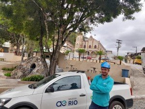 Edvaldo Wermelinger, colaborador responsável por supervisionar o sistema de abstecimento na Região Serrana
