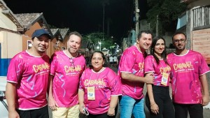 REVIVENDO A FOLIA: Thiago Araujo (Subsecretário de Turismo), Edivaldo Machado (Secretário de Turismo) e os colaboradores: Kelly Abreu, Josué Fiorani, Franciele Esmeraldo e Marcelo Paes