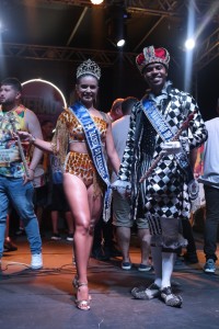 Pauline Penha (Rainha do Carnaval) e Arthur Lima (Rei Momo). Foto: Marcos Pirralho