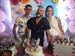 Moisés Sagaz rntre Diego Paiva e Lilian Castilho