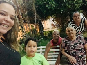 Damaria Magalhães: Pietro, Mãe Gercina, Leide e Henryque Magalhães