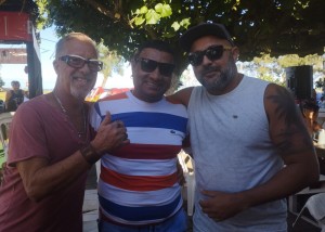 Este Colunista, entre os amigos Colbert Brandão Júnior e Kiko Xavier