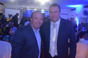O deputado federal Murilo Gouvêa com o presidente da Câmara, o vereador Alan de Grussaí