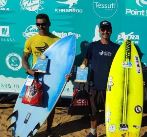 No Pódio - Categoria Master: Misael Sales (4° Lugar) e Deyvison Ferreira (3° Lugar)
