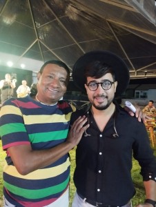 Este Colunista, com o seu Eterno Modelo, o DJ Rafa Carneiro