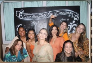 A querida amiga Decyane Pontes, junto a grandes amigas: Deiva Hitler, Jô Lisboa, Dra. Joice Carvalho, Decyane, Daiana Eduardo, Taina Moura, Marceli Riscado e Lili Fernandes