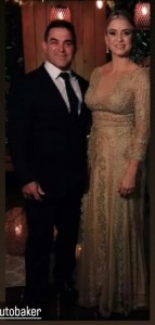 O casal Decyane Pontes e Carlos José Graça